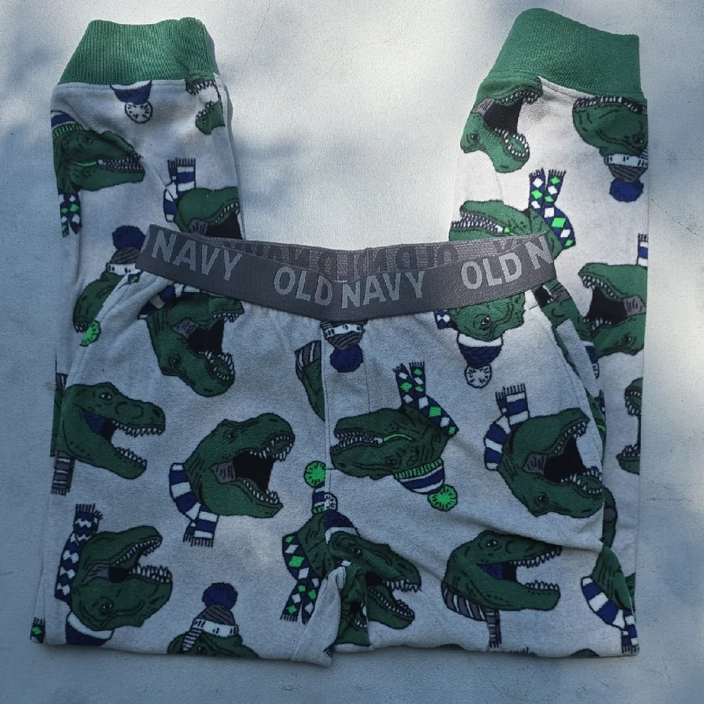 Old Navy Boys Dinosaur Lounge Pants - M (8)